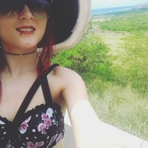 Hot Topic Floral Skull 2 Piece Swimsuit